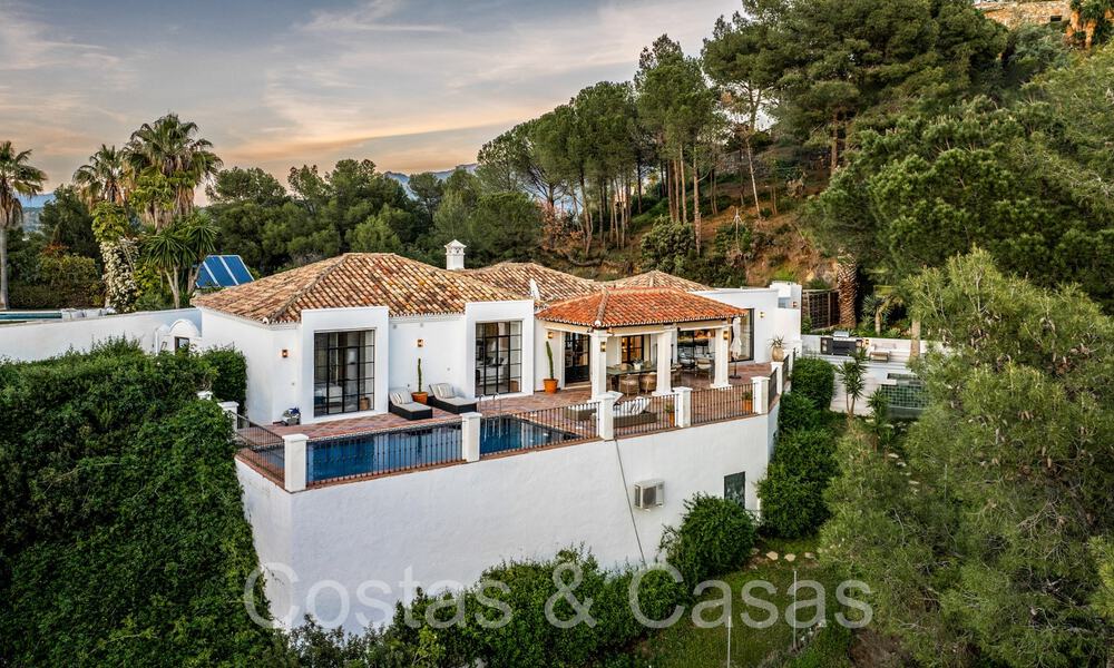 Villa de luxe de plain-pied de style méditerranéen contemporain à vendre en pleine nature à El Madroñal, Benahavis - Marbella 70247