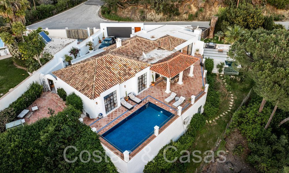 Villa de luxe de plain-pied de style méditerranéen contemporain à vendre en pleine nature à El Madroñal, Benahavis - Marbella 70249