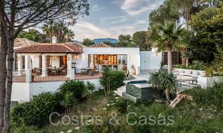 Villa de luxe de plain-pied de style méditerranéen contemporain à vendre en pleine nature à El Madroñal, Benahavis - Marbella 70251 