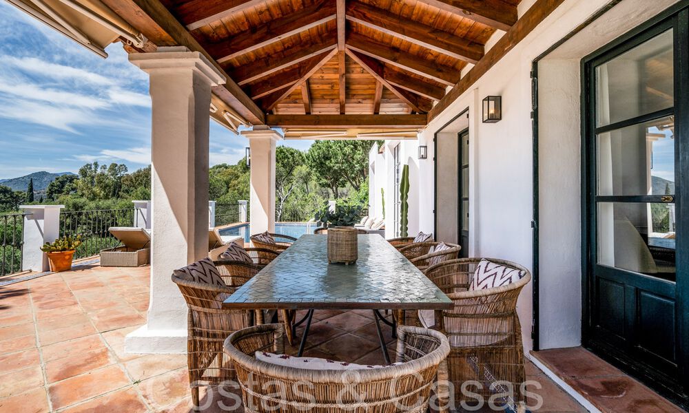 Villa de luxe de plain-pied de style méditerranéen contemporain à vendre en pleine nature à El Madroñal, Benahavis - Marbella 70266