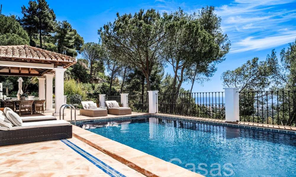 Villa de luxe de plain-pied de style méditerranéen contemporain à vendre en pleine nature à El Madroñal, Benahavis - Marbella 70268