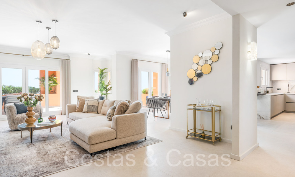 Penthouse andalou avec un design intérieur scandinave à vendre dans la vallée du golf de Nueva Andalucia, Marbella 70149