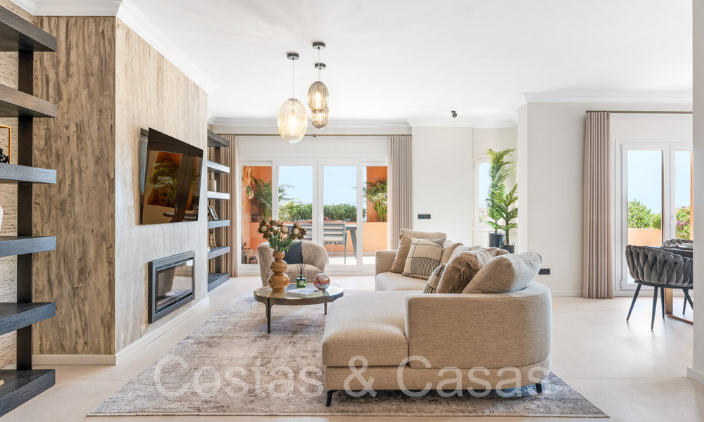 Penthouse andalou avec un design intérieur scandinave à vendre dans la vallée du golf de Nueva Andalucia, Marbella 70155