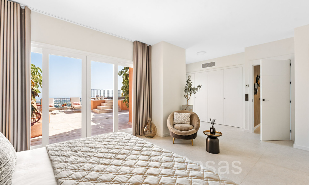 Penthouse andalou avec un design intérieur scandinave à vendre dans la vallée du golf de Nueva Andalucia, Marbella 70157