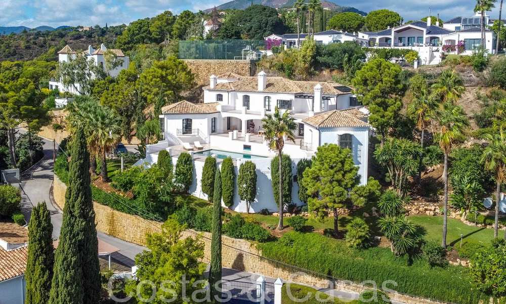 Sublime villa de luxe méditerranéenne avec vue panoramique sur la mer à vendre à El Madroñal, Marbella - Benahavis 70393