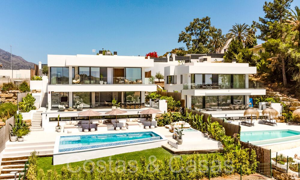 Prête à emménager, villa moderne de nouvelle construction avec vue panoramique sur la mer à vendre à Nueva Andalucia, Marbella 70446