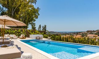 Prête à emménager, villa moderne de nouvelle construction avec vue panoramique sur la mer à vendre à Nueva Andalucia, Marbella 70452 