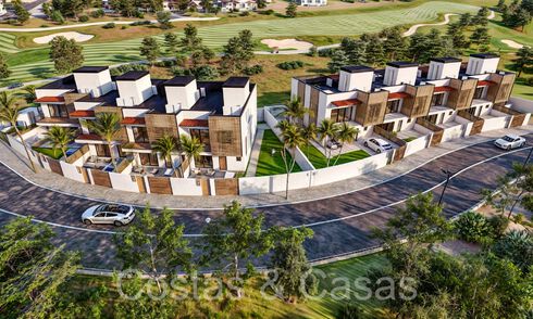 Nouveau développement de 8 maisons de ville à vendre à côté du terrain de golf à Estepona 70550