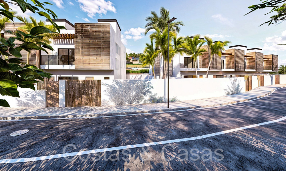 Nouveau développement de 8 maisons de ville à vendre à côté du terrain de golf à Estepona 70565