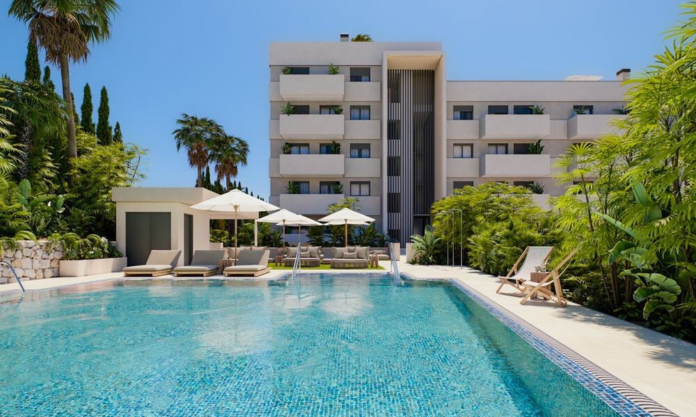 Nouveau sur le marché. Appartements élégants à vendre, à distance de marche de la plage et des commodités du centre d'Estepona 70884