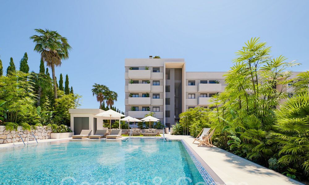 Nouveau sur le marché. Appartements élégants à vendre, à distance de marche de la plage et des commodités du centre d'Estepona 70895