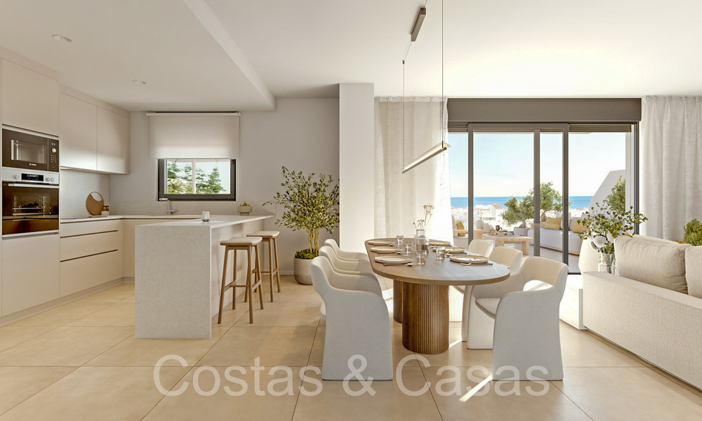 Nouveau sur le marché. Appartements élégants à vendre, à distance de marche de la plage et des commodités du centre d'Estepona 70899