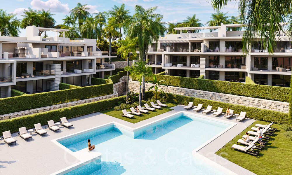 Nouveau projet d'appartements et penthouses de luxe à vendre à quelques pas de la plage d'Estepona 71085