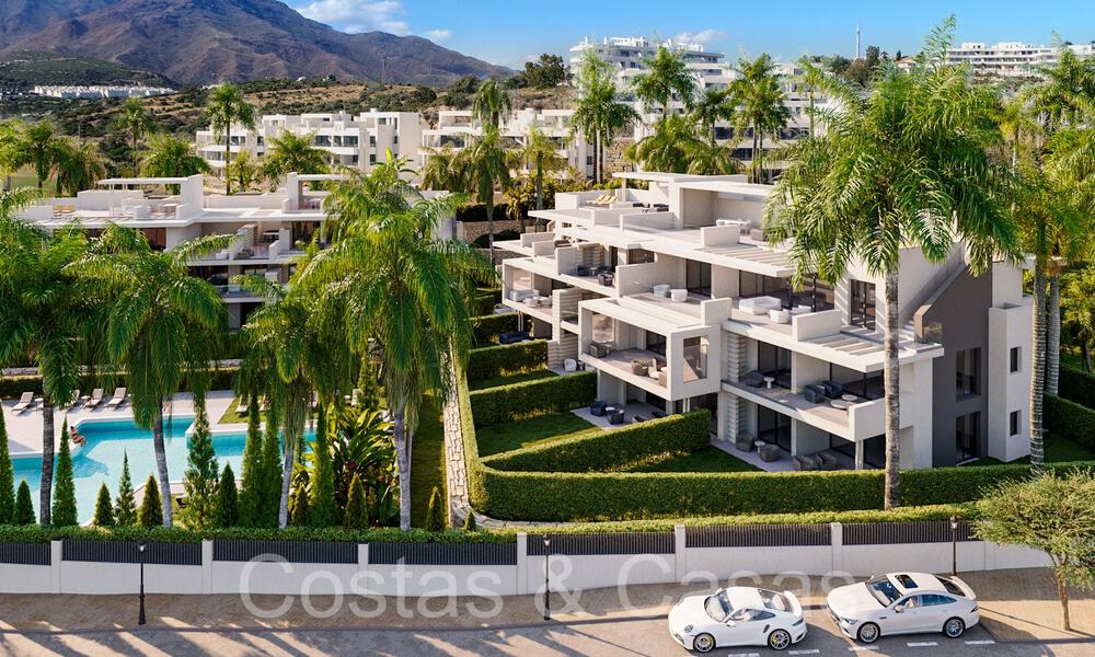 Nouveau projet d'appartements et penthouses de luxe à vendre à quelques pas de la plage d'Estepona 71090