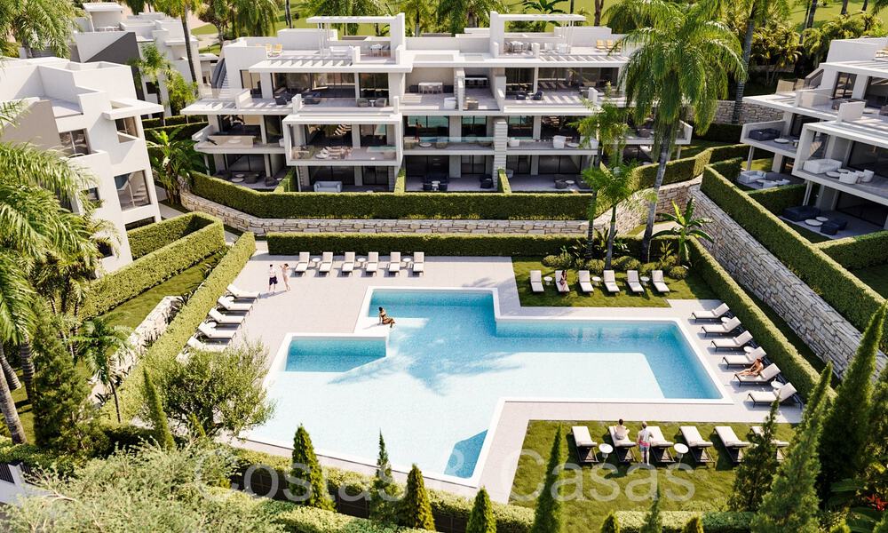 Nouveau projet d'appartements et penthouses de luxe à vendre à quelques pas de la plage d'Estepona 71092