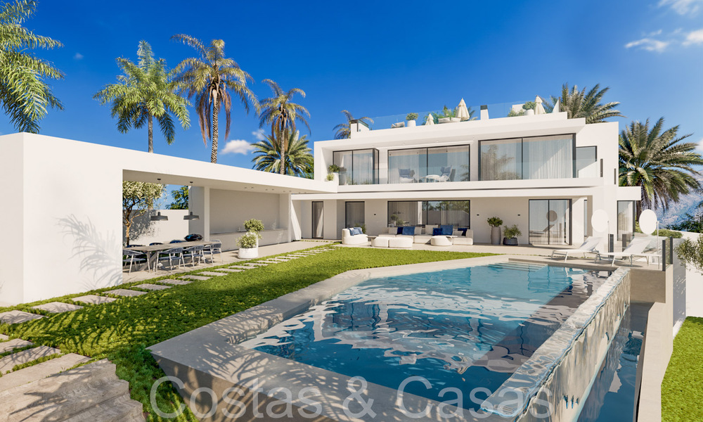 Villa neuve au design contemporain à vendre dans l'exclusif Cascada de Camojan sur le Golden Mile de Marbella 71354