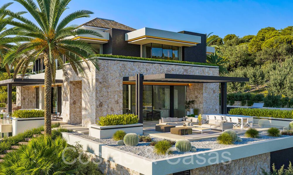 Majestueuse villa de charme à vendre, avec vue sur la mer, dans le complexe de golf le plus exclusif de La Zagaleta à Benahavis - Marbella 71426