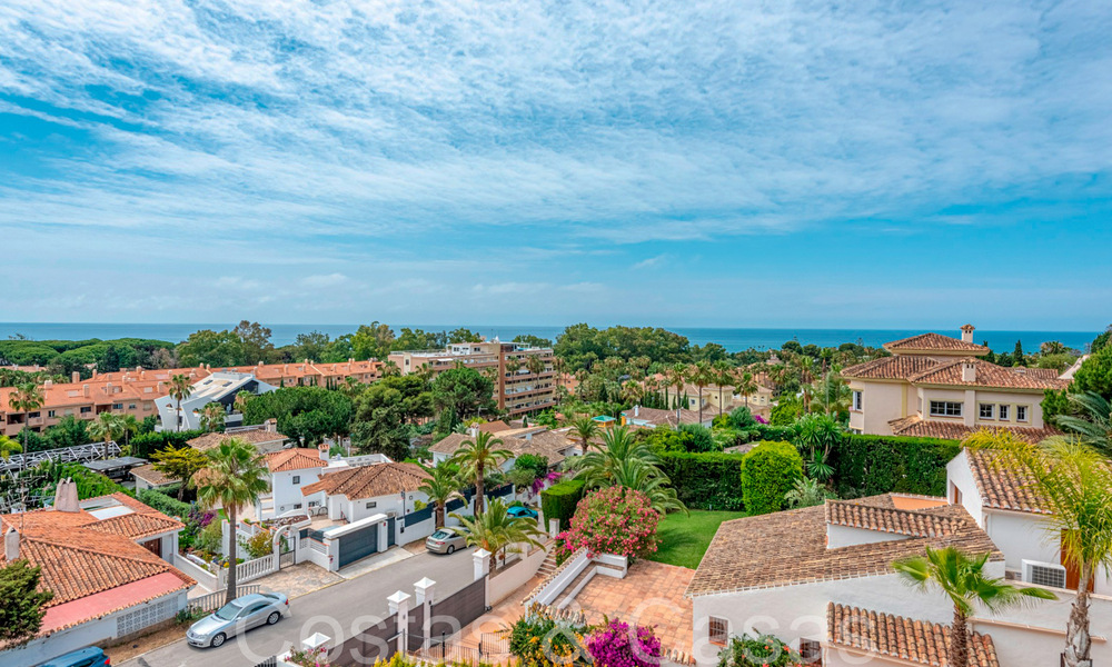 Villa neuve et prête à emménager dans un style moderne à vendre avec vue sur la mer, a deux pas de la plage à l'est du centre-ville de Marbella 71455