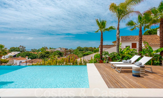 Villa neuve et prête à emménager dans un style moderne à vendre avec vue sur la mer, a deux pas de la plage à l'est du centre-ville de Marbella 71464 