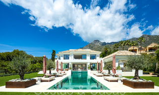 Villa de luxe majestueuse à vendre dans un style architectural méditerranéen à Sierra Blanca sur le Golden Mile de Marbella 71619 