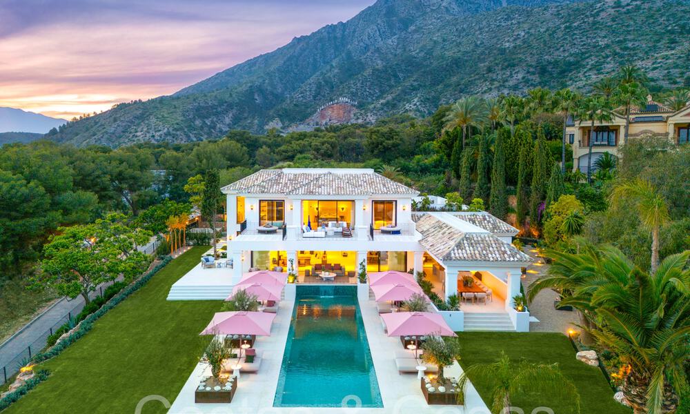 Villa de luxe majestueuse à vendre dans un style architectural méditerranéen à Sierra Blanca sur le Golden Mile de Marbella 71624