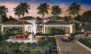 Terrain à bâtir avec projet exclusif à vendre pour une villa de luxe, avec vue sur la mer et à distance de marche de Puerto Banus, Marbella 71847 