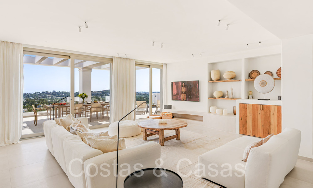 Penthouse contemporain de luxe méditerranéen à vendre avec vue panoramique à Nueva Andalucia, Marbella 71932