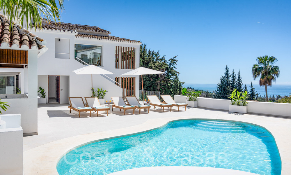 Villa de luxe méditerranéenne à vendre avec grand jardin et un cottage, avec vue sur la mer, proche des commodités à l'Est de Marbella 72086