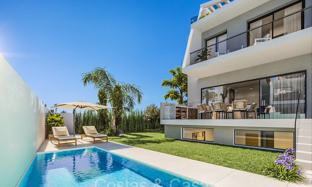 Villas architecturales mitoyennes de nouvelle construction à vendre sur le New Golden Mile, entre Marbella et Estepona 72191