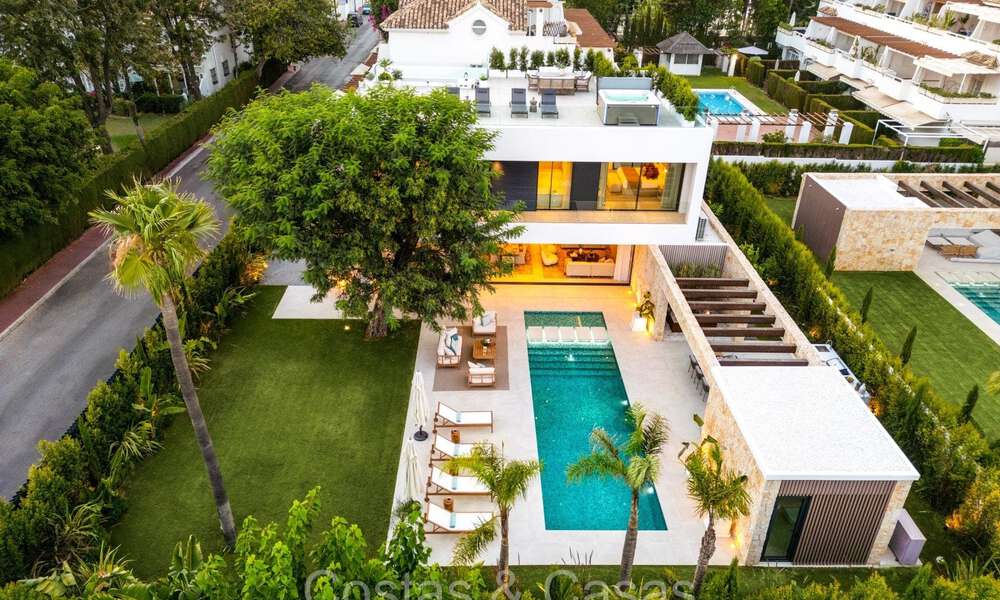 Nouvelle villa de luxe ultramoderne à vendre, à quelques pas de la plage de San Pedro, Marbella 72478