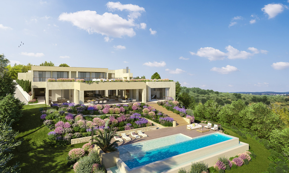 Emplacement privilégié pour le golf, terrain à bâtir à vendre dans un complexe de golf avec une vue imprenable sur la mer à Benahavis - Marbella 72678