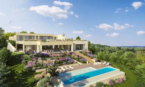 Emplacement privilégié pour le golf, terrain à bâtir à vendre dans un complexe de golf avec une vue imprenable sur la mer à Benahavis - Marbella 72678