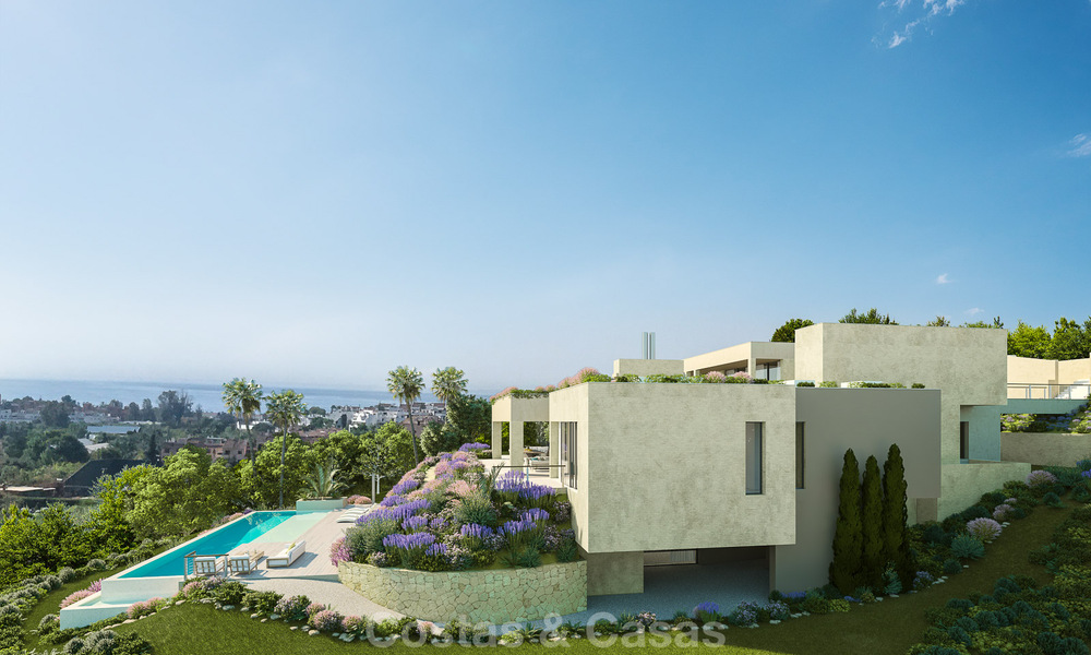 Emplacement privilégié pour le golf, terrain à bâtir à vendre dans un complexe de golf avec une vue imprenable sur la mer à Benahavis - Marbella 72679