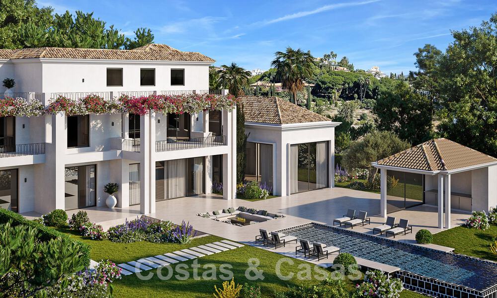 Emplacement privilégié pour le golf, terrain à bâtir à vendre dans un complexe de golf avec une vue imprenable sur la mer à Benahavis - Marbella 72681