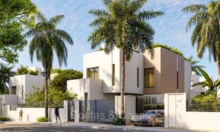 Villas modernes de nouvelle construction à vendre à quelques mètres de la plage à l'est du centre de Marbella 72686 