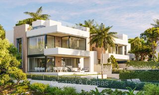 Villas modernes de nouvelle construction à vendre à quelques mètres de la plage à l'est du centre de Marbella 72710 