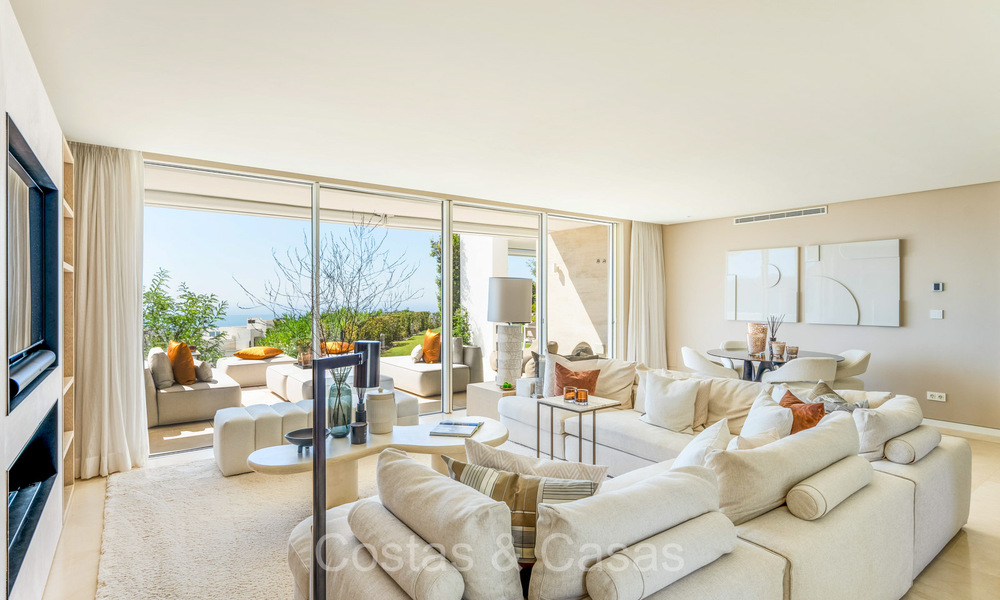 Prêt à emménager, appartement de jardin moderniste avec vue sur la mer à vendre, à quelques minutes en voiture du centre de Marbella 72884