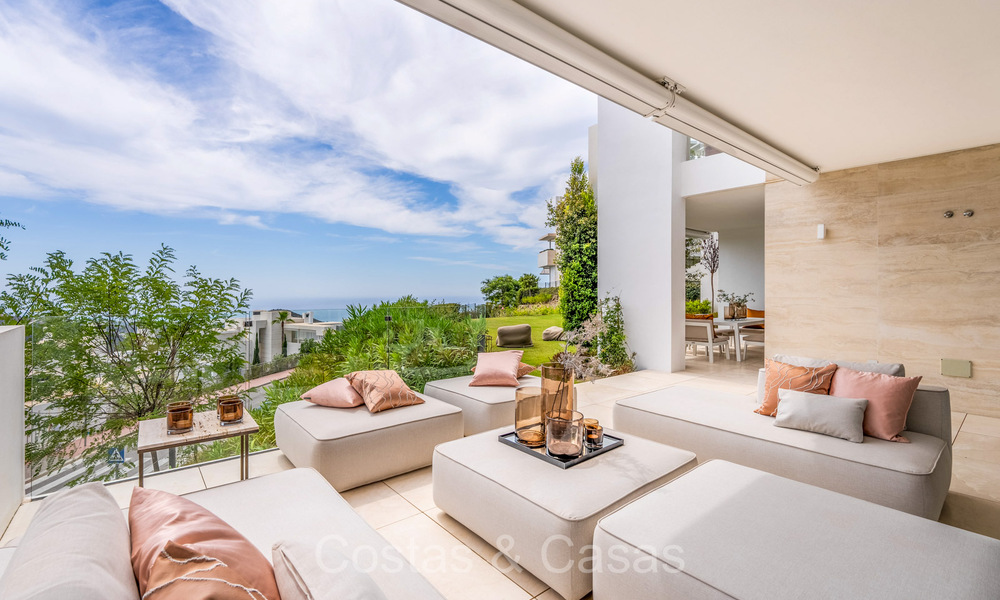 Prêt à emménager, appartement de jardin moderniste avec vue sur la mer à vendre, à quelques minutes en voiture du centre de Marbella 72887