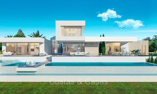 Villa de luxe sophistiquée sur plan à vendre, dans l'exclusif Los Flamingos Golf Resort 5* sur le New Golden Mile, Marbella - Benahavis 73329 