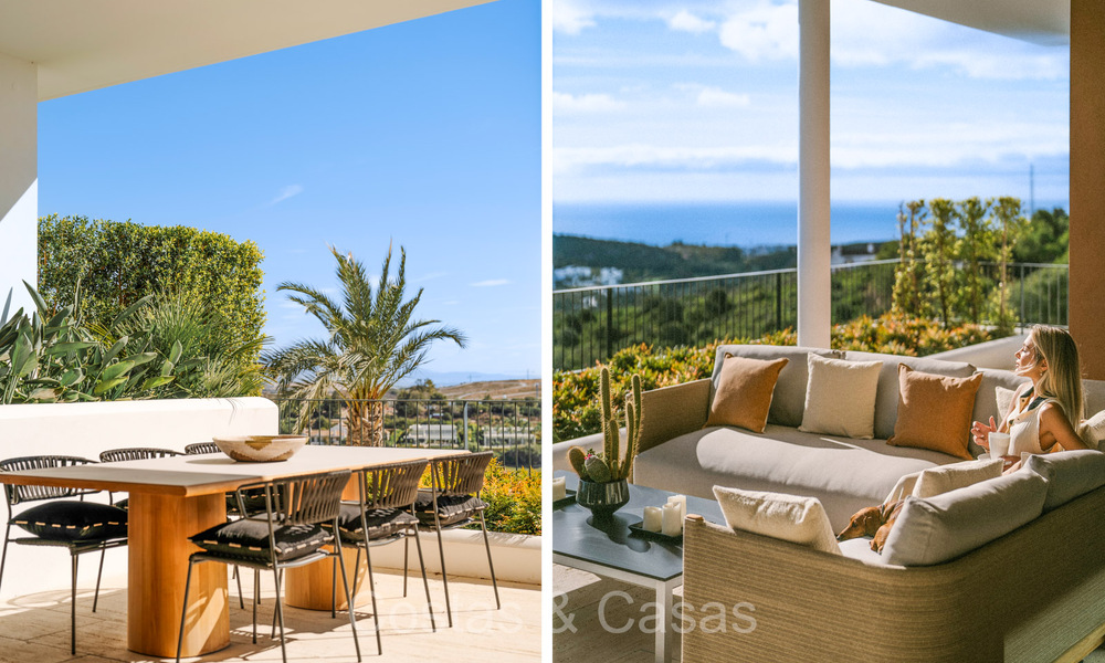 Appartement de luxe de première classe avec vue imprenable sur la mer à vendre dans un complexe de golf 5* à Casares, Costa del Sol 73374