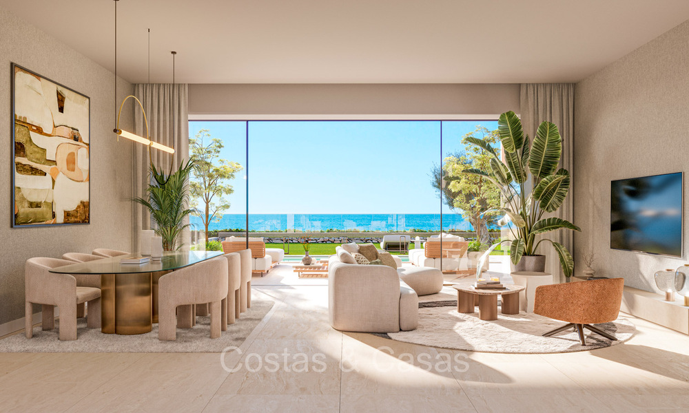 Nouveaux appartements et maisons de charme dans un complexe de première ligne de plage à vendre à Manilva sur la Costa del Sol 73492