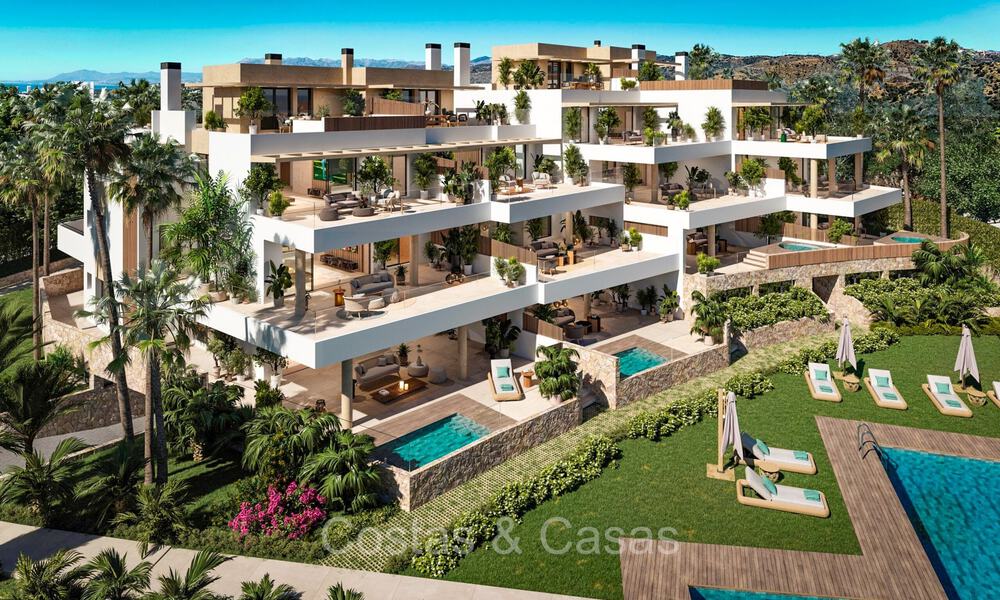 Appartements sophistiqués de nouvelle construction avec vue panoramique sur la mer à vendre à Cabopino, Marbella 73549