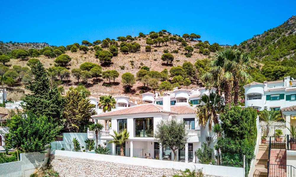 Belle villa contemporaine de style méditerranéen à vendre avec vue panoramique sur la mer dans les collines de Mijas, Costa del Sol 73643