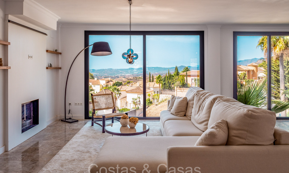 Belle villa contemporaine de style méditerranéen à vendre avec vue panoramique sur la mer dans les collines de Mijas, Costa del Sol 73647