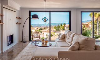 Belle villa contemporaine de style méditerranéen à vendre avec vue panoramique sur la mer dans les collines de Mijas, Costa del Sol 73647 