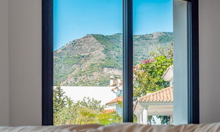 Belle villa contemporaine de style méditerranéen à vendre avec vue panoramique sur la mer dans les collines de Mijas, Costa del Sol 73648 