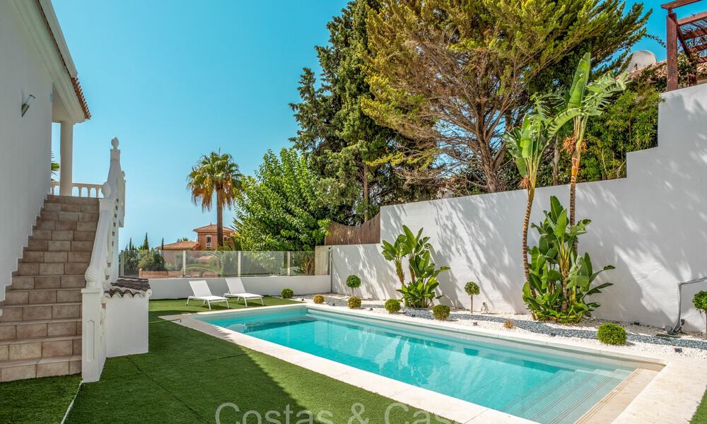 Belle villa contemporaine de style méditerranéen à vendre avec vue panoramique sur la mer dans les collines de Mijas, Costa del Sol 73678