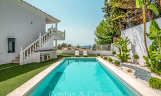 Belle villa contemporaine de style méditerranéen à vendre avec vue panoramique sur la mer dans les collines de Mijas, Costa del Sol 73679 