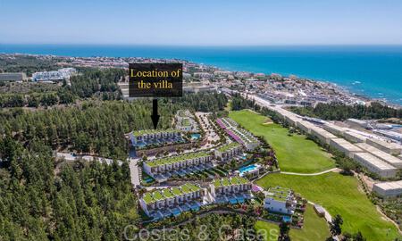 Revente! Propriété de nouvelle construction à vendre avec vue sur le golf et la mer, à deux pas du club de golf de Mijas Costa, Costa del Sol 74014