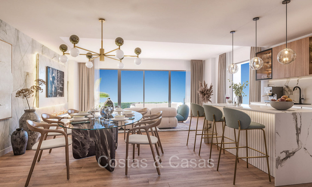 Revente! Propriété de nouvelle construction à vendre avec vue sur le golf et la mer, à deux pas du club de golf de Mijas Costa, Costa del Sol 74019